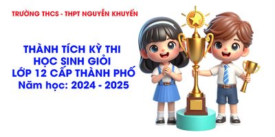 Thành tích Kì thi học sinh giỏi cấp thành phố ngày 25-02-2025
